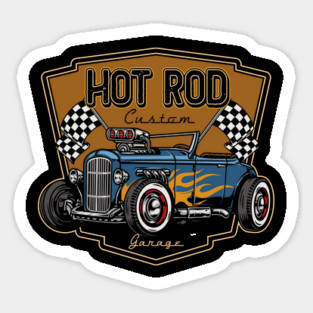Hot Rod Custom Garage Sticker