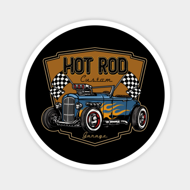 Hot Rod Custom Garage Magnet by Timeless Chaos
