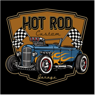Hot Rod Custom Garage Posters and Art