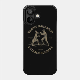 Boxing Kangaroo Outback Courage Phone Case