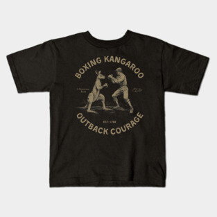 Boxing Kangaroo Outback Courage Kids T-Shirt