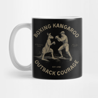 Boxing Kangaroo Outback Courage Mug