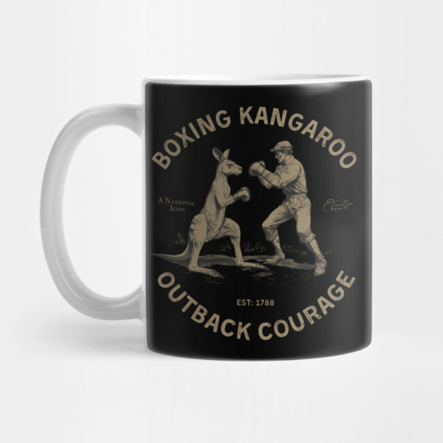 Boxing Kangaroo Outback Courage by Timeless Chaos
