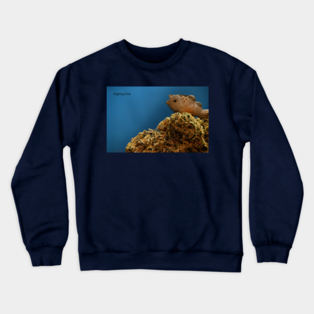 Tropic Thunder Fish - Weed Design Crewneck Sweatshirt by MrGreenGenes420