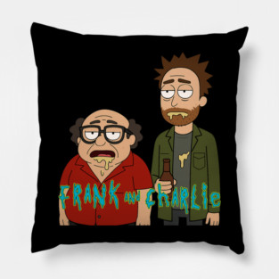 Frank & Charlie (Rick & Morty Style) Pillow