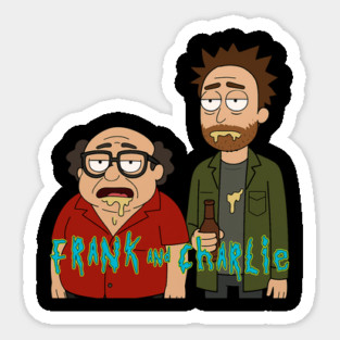 Frank & Charlie (Rick & Morty Style) Sticker