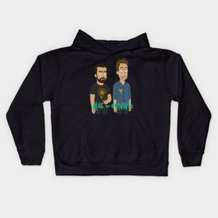 Mac & Dennis (Rick & Morty Style) Kids Hoodie