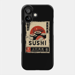 Sushi Poster - Japanese Style Ukiyo-e Phone Case