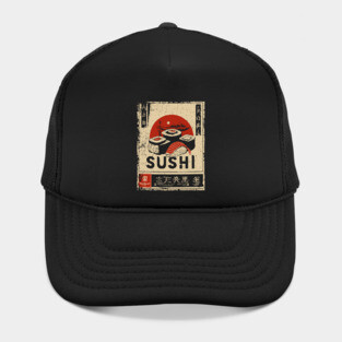 Sushi Poster - Japanese Style Ukiyo-e Hat