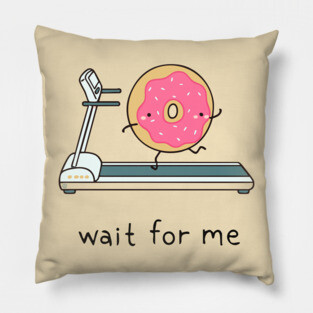 Cute Kawaii Donut - Wait for Me Pillow