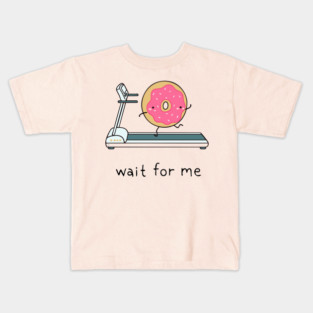 Cute Kawaii Donut - Wait for Me Kids T-Shirt