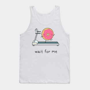 Cute Kawaii Donut - Wait for Me Tank Top