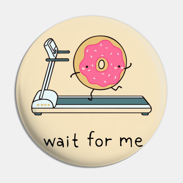 Cute Kawaii Donut - Wait for Me Pin by TuncGK