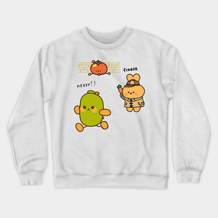 Cucumber Running from Justice Crewneck Sweatshirt