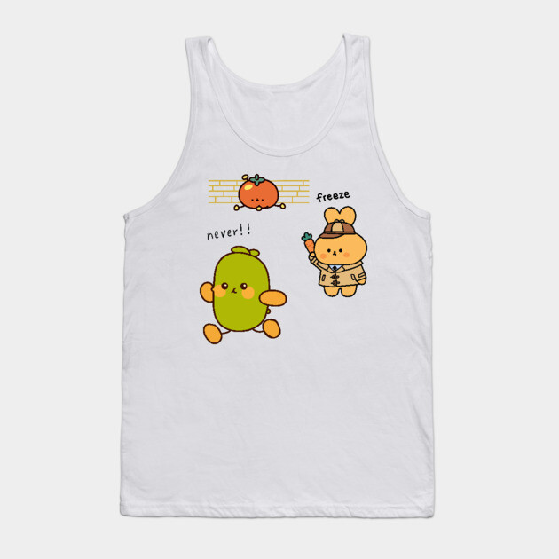 Cucumber Running from Justice Tank Top by TuncGK