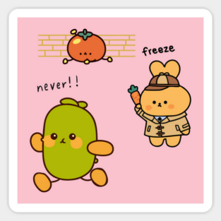 Cucumber Running from Justice Sticker