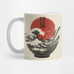 Bowl of Hokusai - Ramen Lovers Design Mug