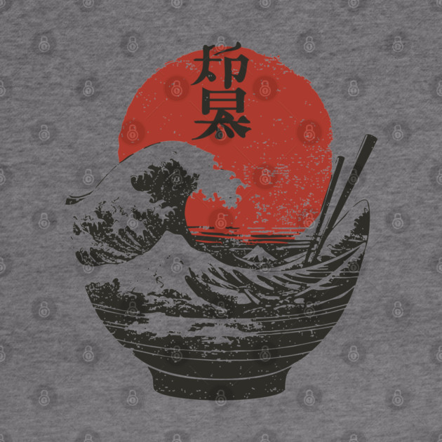 Bowl of Hokusai - Ramen Lovers Design by TuncGK