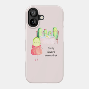 Kawaii Cucumber Family - Cute Design Phone Case