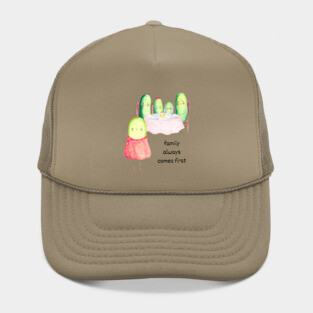 Kawaii Cucumber Family - Cute Design Hat