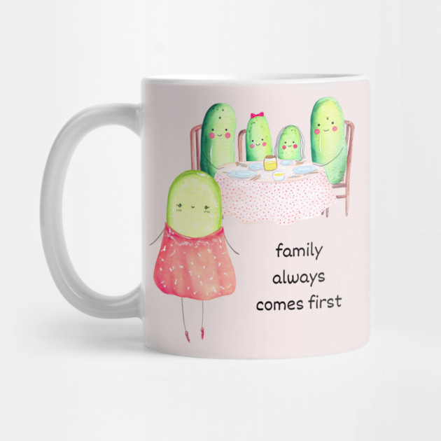 Kawaii Cucumber Family - Cute Design by TuncGK