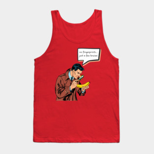 Funny Retro Detective - Comic Book Style Tank Top