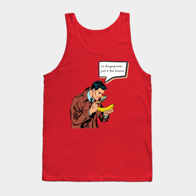 Funny Retro Detective - Comic Book Style Tank Top by TuncGK