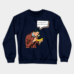 Funny Retro Detective - Comic Book Style Crewneck Sweatshirt