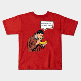 Funny Retro Detective - Comic Book Style Kids T-Shirt