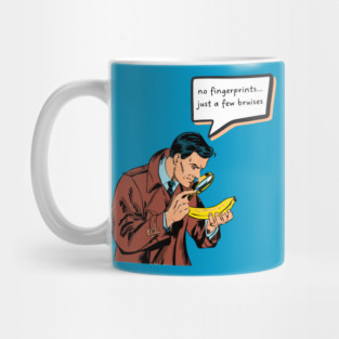 Funny Retro Detective - Comic Book Style Mug