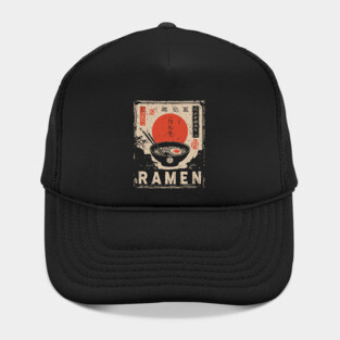 Japanese Ramen Print - Traditional Ukiyo-e Style Hat