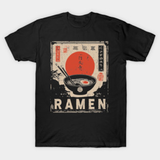 Japanese Ramen Print - Traditional Ukiyo-e Style T-Shirt