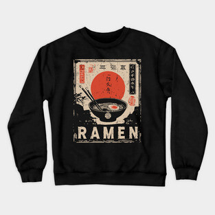 Japanese Ramen Print - Traditional Ukiyo-e Style Crewneck Sweatshirt