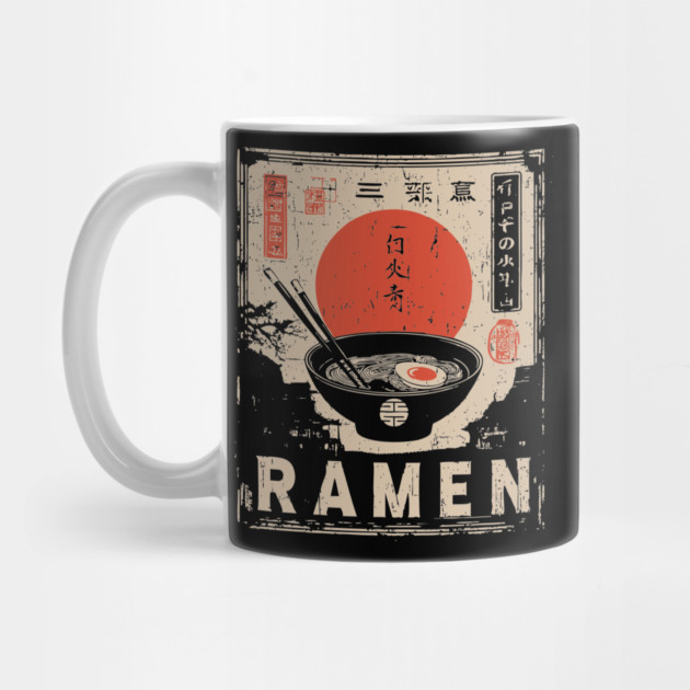 Japanese Ramen Print - Traditional Ukiyo-e Style by TuncGK