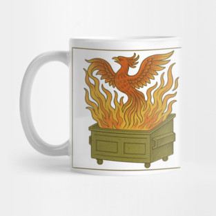 Phoenix Rising from the Dumpster Fire Mug