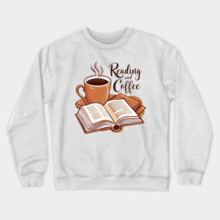 Book Fuelled by Coffee. Crewneck Sweatshirt