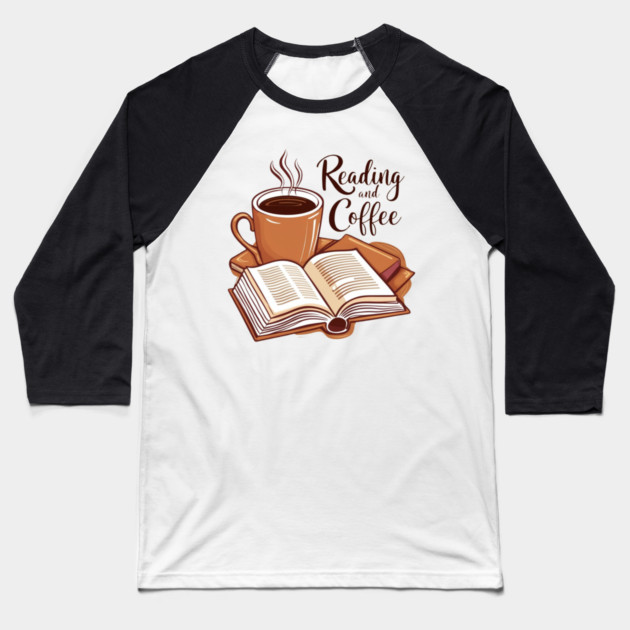 Book Fuelled by Coffee. Baseball T-Shirt by SR8891