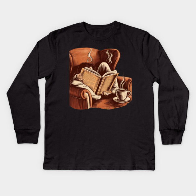 My Perfect Blend Books & Brews Kids Long Sleeve T-Shirt by SR8891