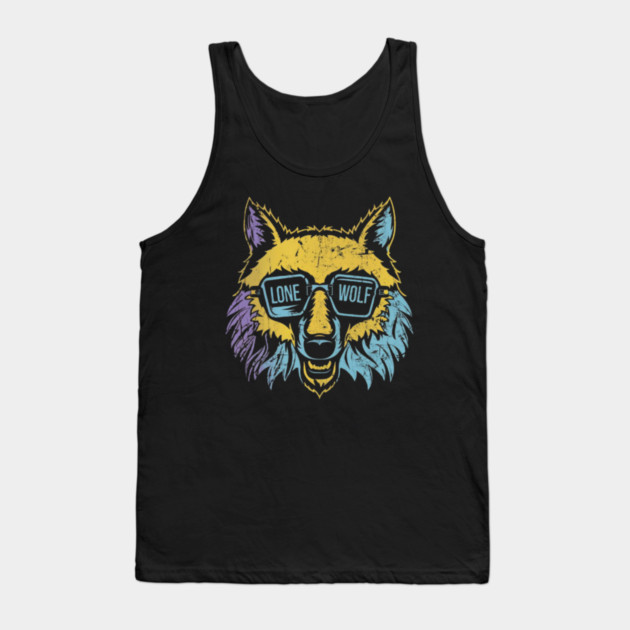 Lone Wolf Survives. Lone Wolf Excels. Tank Top by MotiVVaTTi
