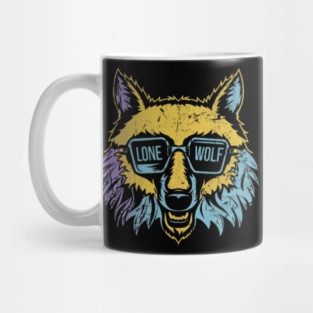 Lone Wolf Survives. Lone Wolf Excels. Mug