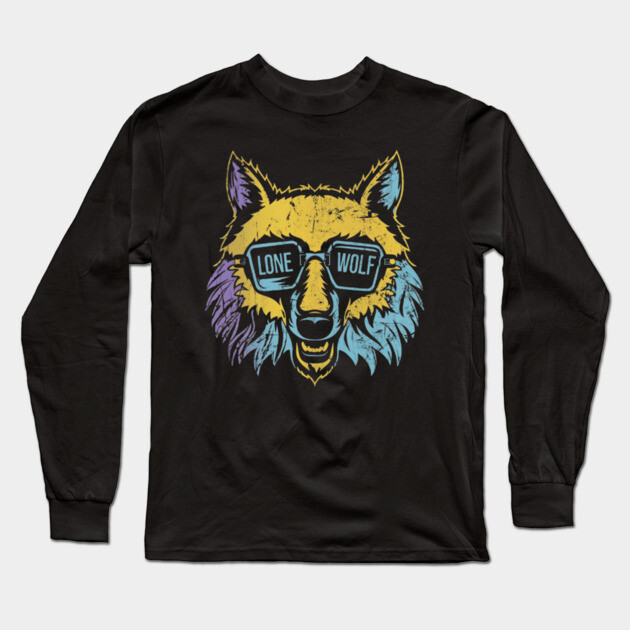 Lone Wolf Survives. Lone Wolf Excels. Long Sleeve T-Shirt by MotiVVaTTi