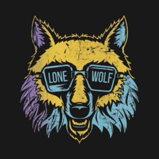 Lone Wolf Survives. Lone Wolf Excels. T-Shirt
