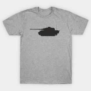 Tiger II Tank Silhouette - German WW2 Military Design T-Shirt
