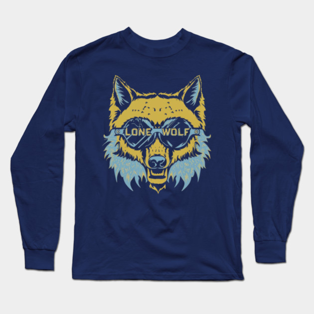 Lone Wolf Champion. Lone Wolf Warrior Long Sleeve T-Shirt by MotiVVaTTi