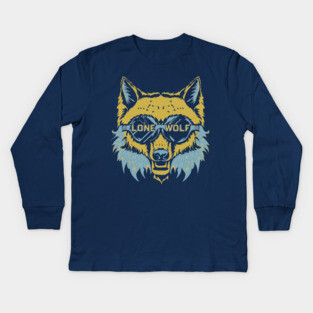 Lone Wolf Champion. Lone Wolf Warrior Kids Long Sleeve T-Shirt