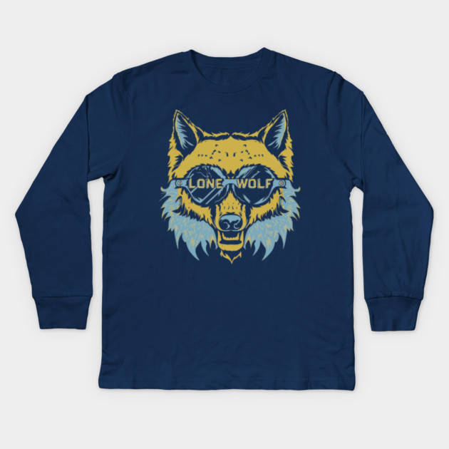 Lone Wolf Champion. Lone Wolf Warrior Kids Long Sleeve T-Shirt by MotiVVaTTi