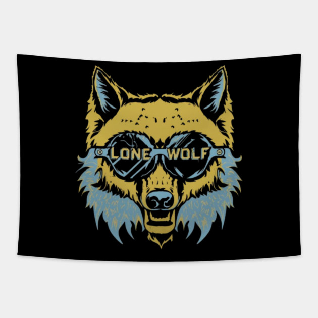 Lone Wolf Champion. Lone Wolf Warrior Tapestry by MotiVVaTTi
