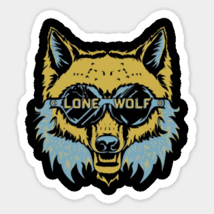 Lone Wolf Champion. Lone Wolf Warrior Sticker