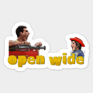 UHF: Open Wide Sticker