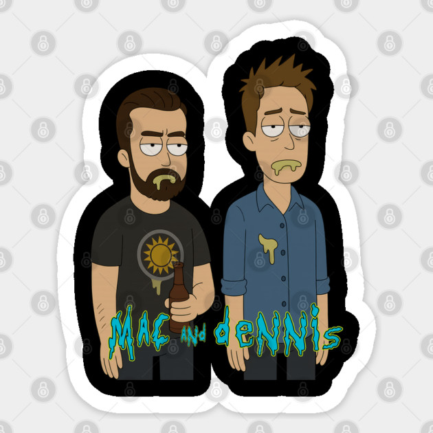 Multiverse Mix: Mac and Dennis Sticker by Tv Moments